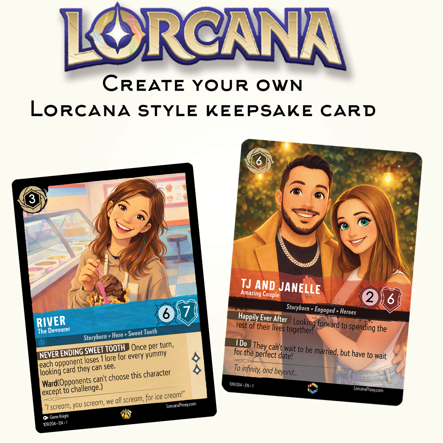 Lorcana Style Custom Card