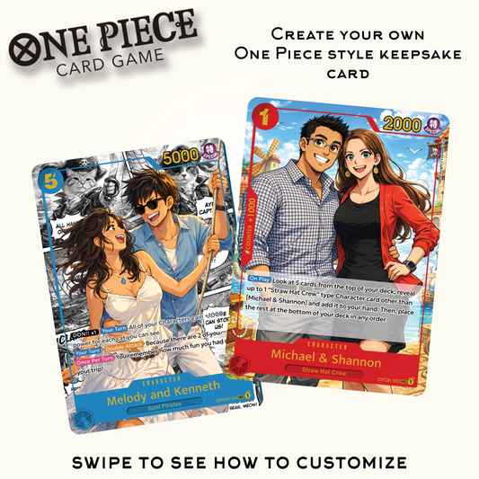 One-Piece Style Custom Card